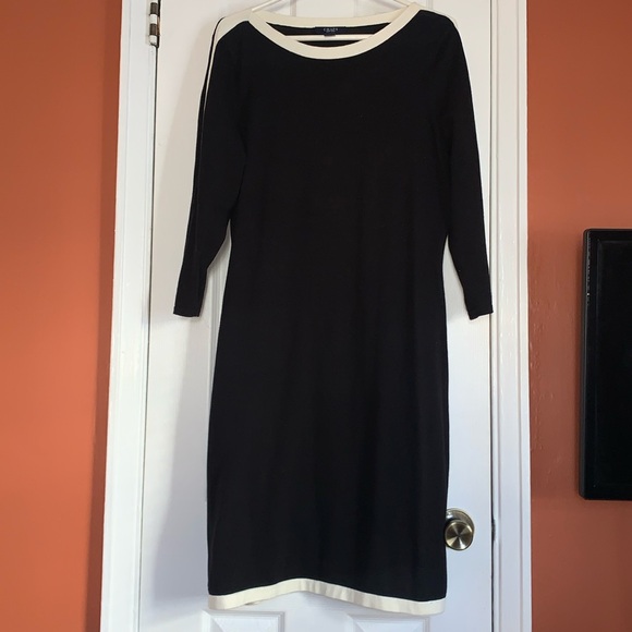Chaps Dresses & Skirts - Chaps Black and White Knit Dress